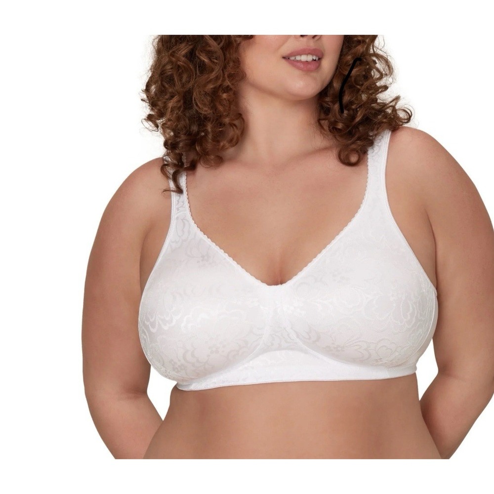 Playtex No Wire Bra 46C Satin Soft Cup Ultimate Lift 4745 Wide Adjustable Strap